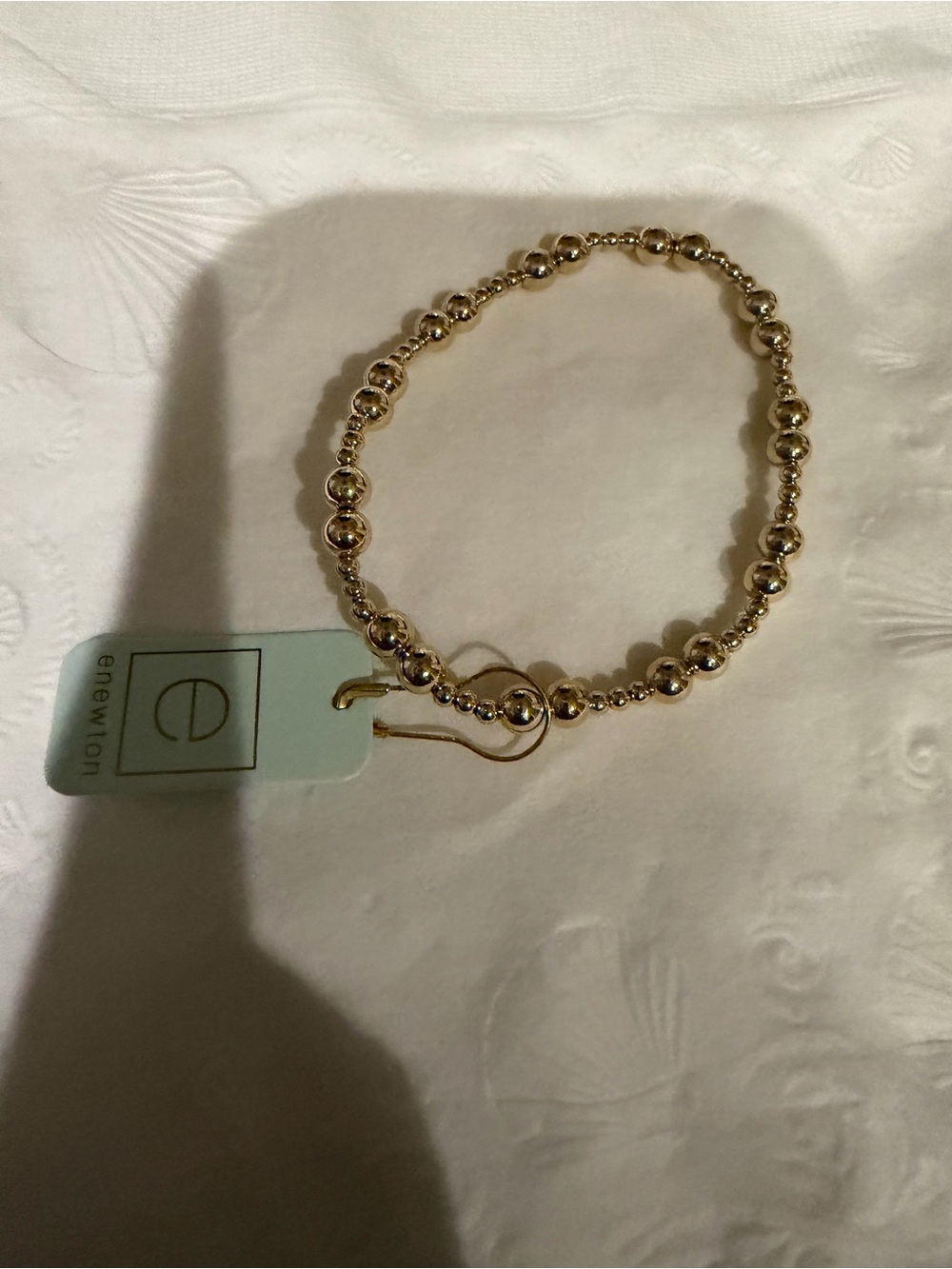 Enewton tog gold 5mm Bead Stretch Bracelet NWT - Picture 2 of 2